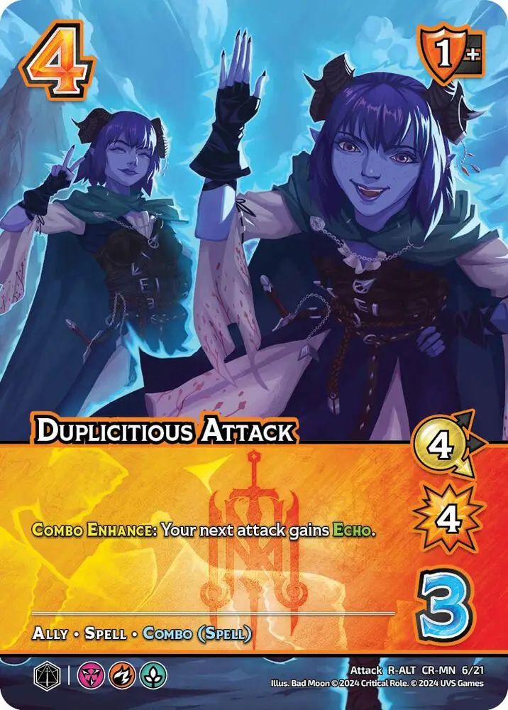Duplicitious Attack (Alternate Art) card front