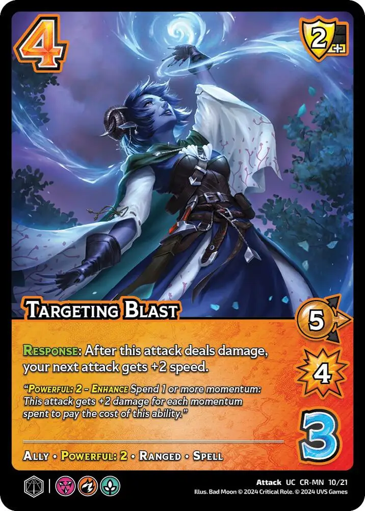 Targeting Blast card front