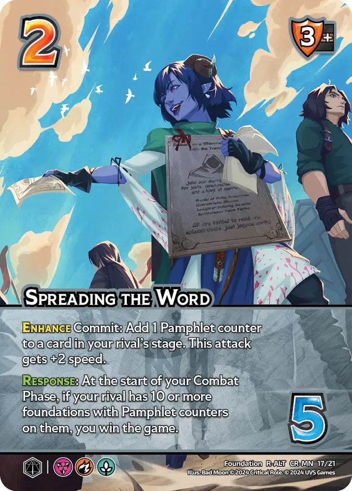 Spreading the Word (Alternate Art) card front