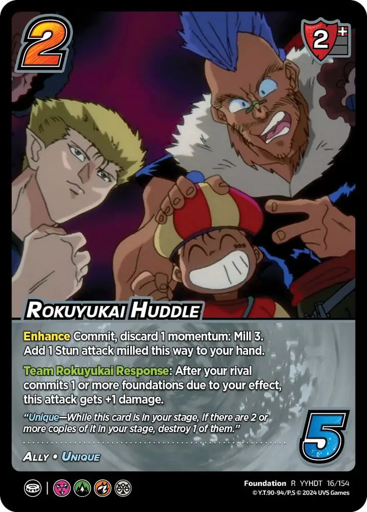 Rokuyukai Huddle card front