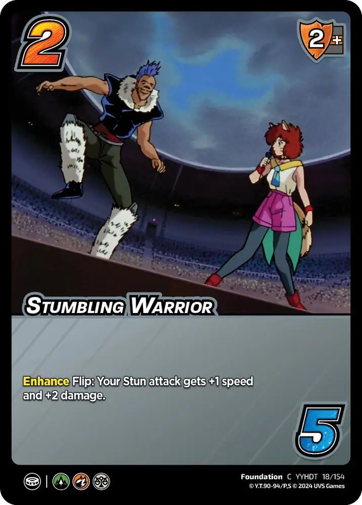 Stumbling Warrior card front