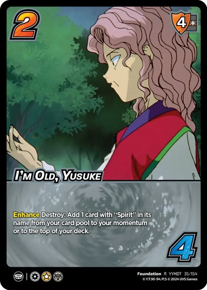 I'm Old, Yusuke card front