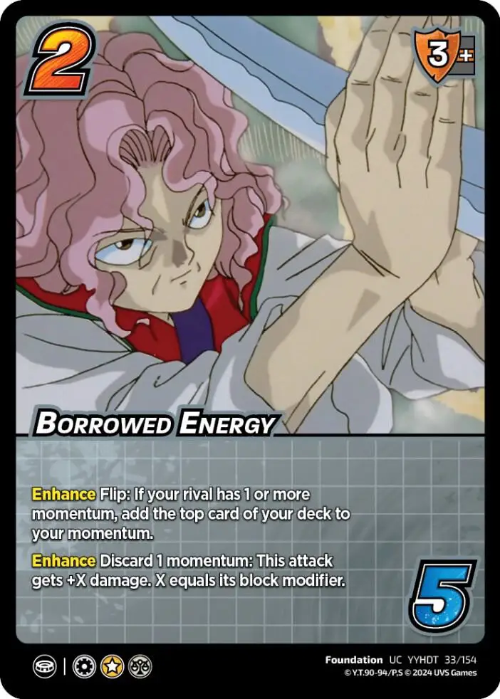 Borrowed Energy card front