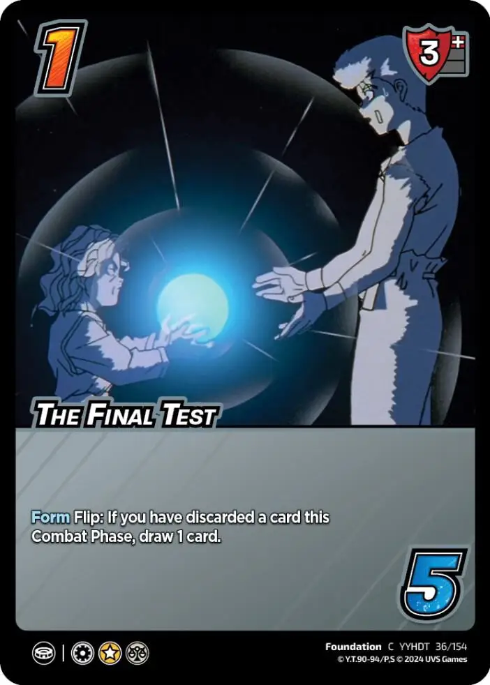 The Final Test card front