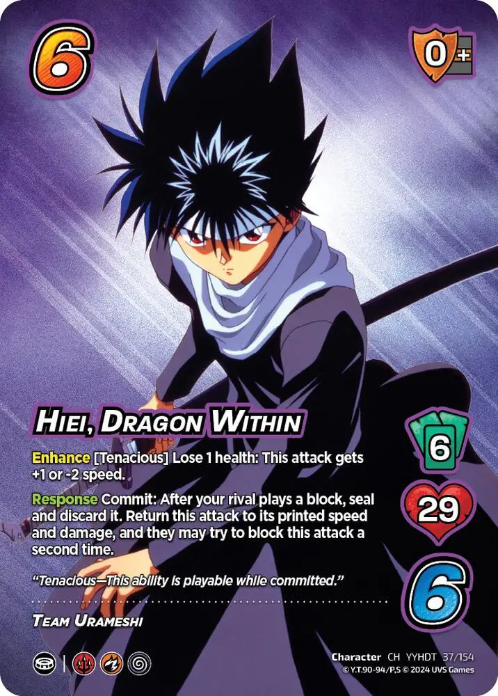 Hiei, Dragon Within card front