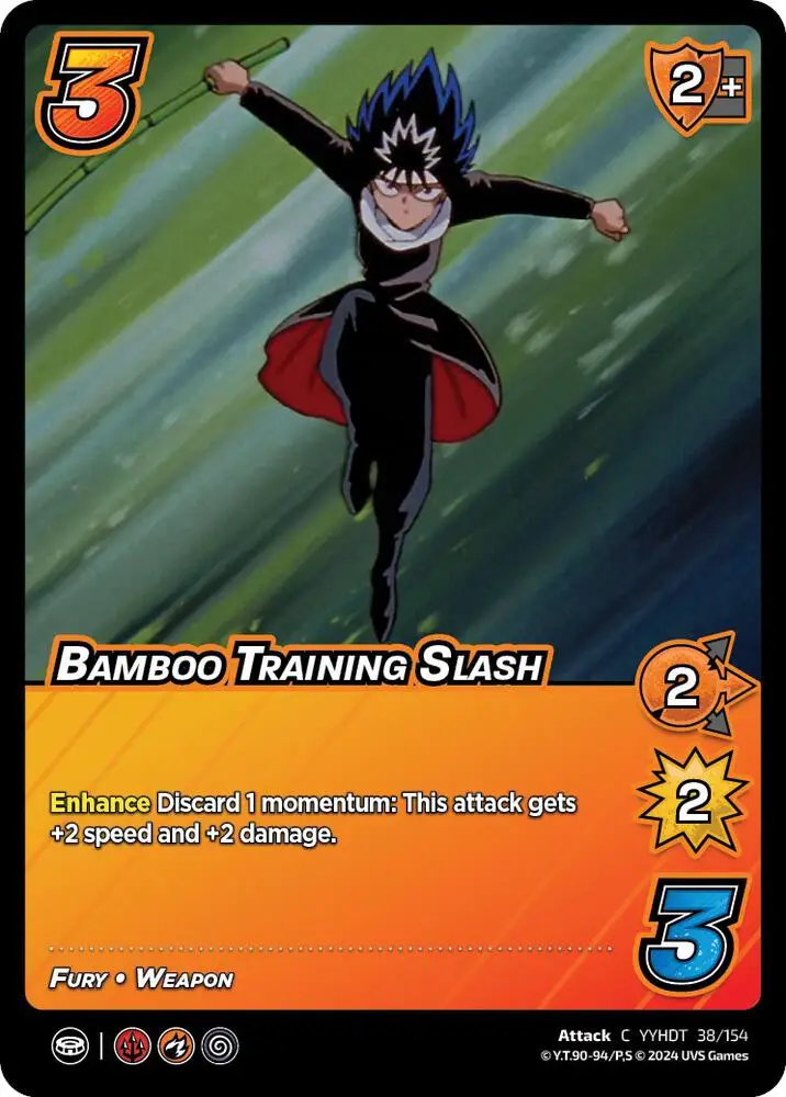 Bamboo Training Slash card front