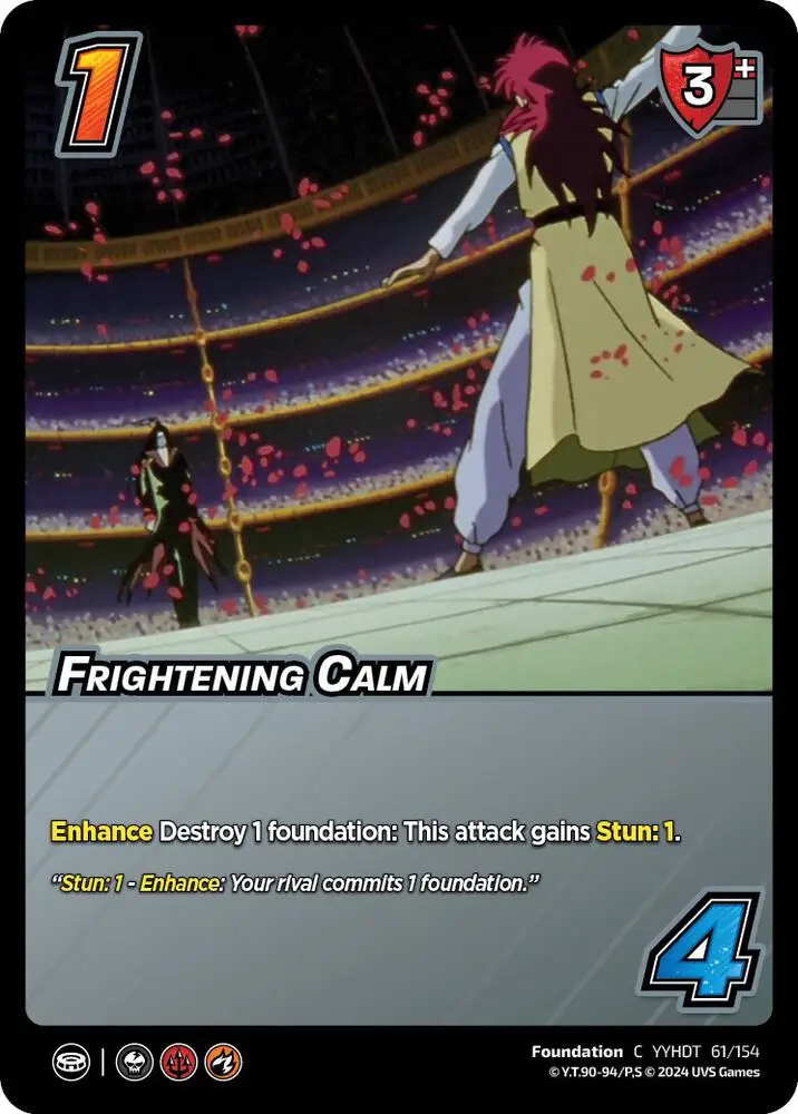 Frightening Calm card front