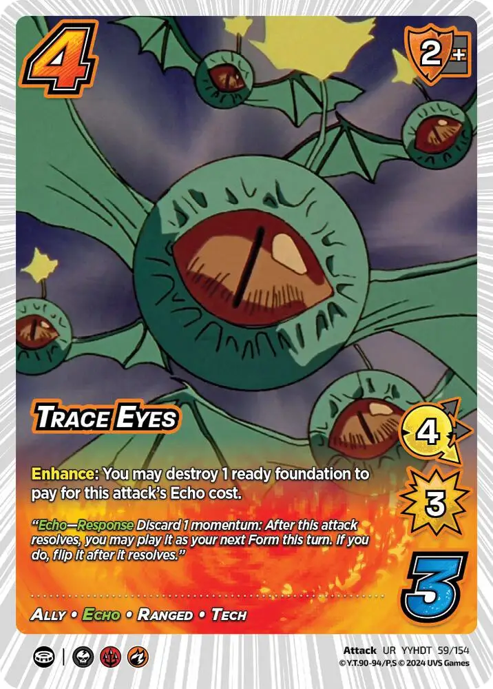 Trace Eyes card front