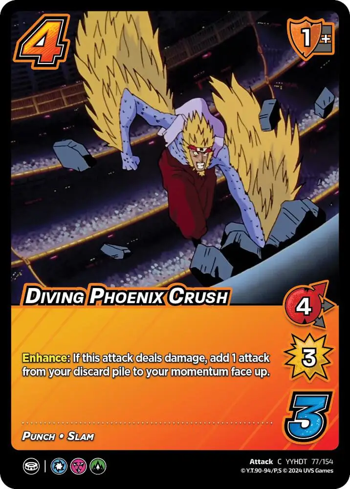 Diving Phoenix Crush card front