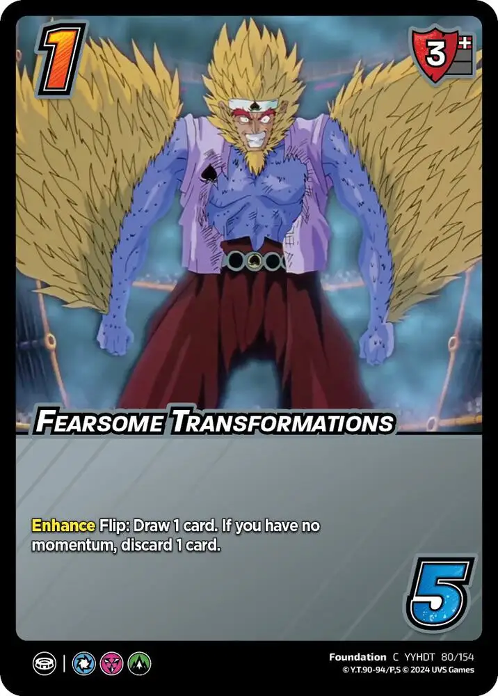 Fearsome Transformations card front