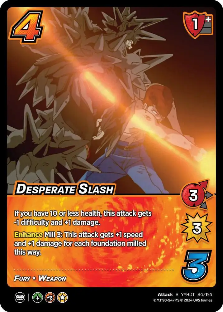 Desperate Slash card front