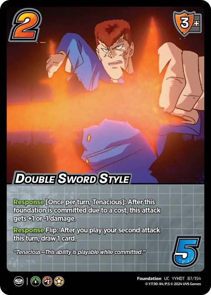 Double Sword Style card front