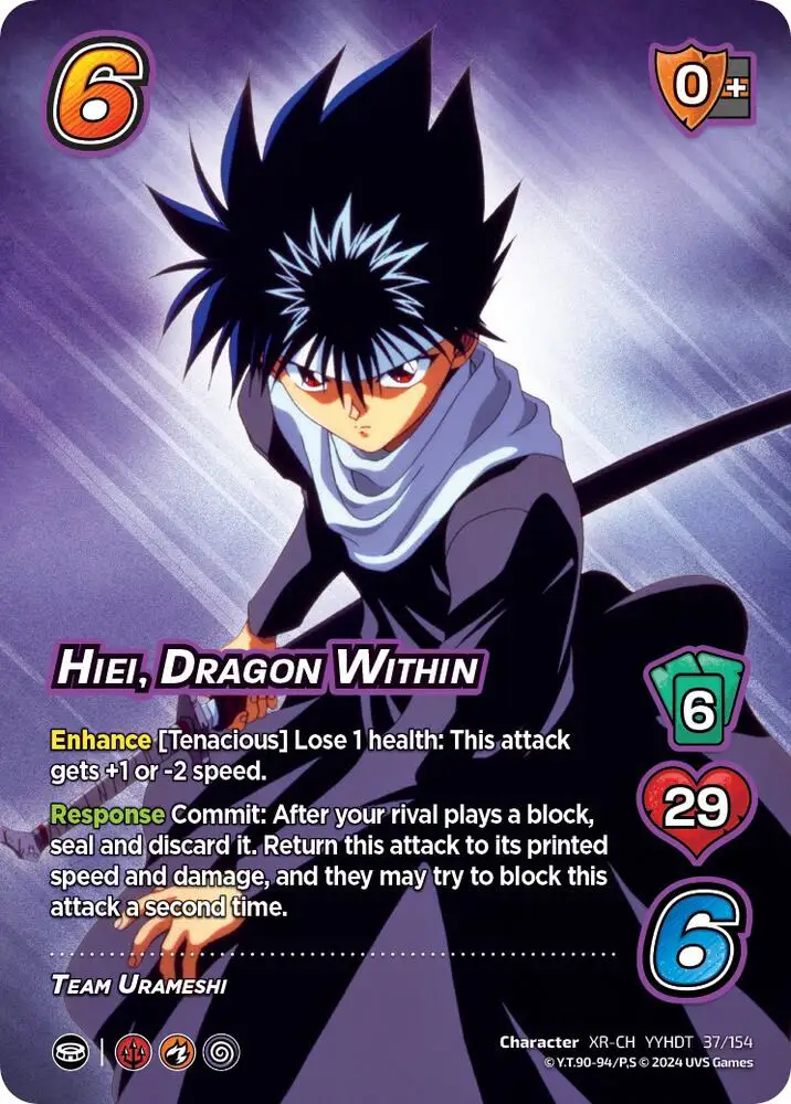 Hiei, Dragon Within (XR) card front