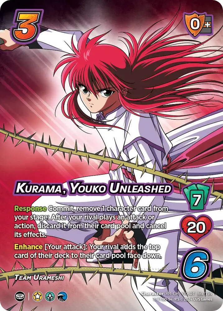 Kurama, Youko Unleashed (XR) card front