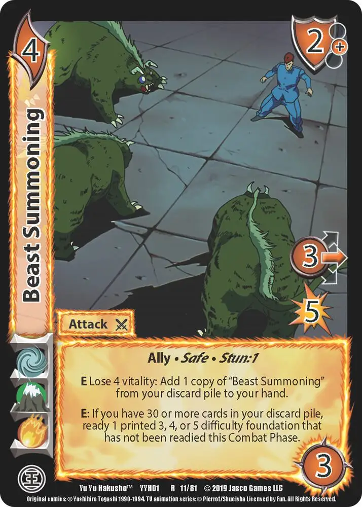 Beast Summoning card front