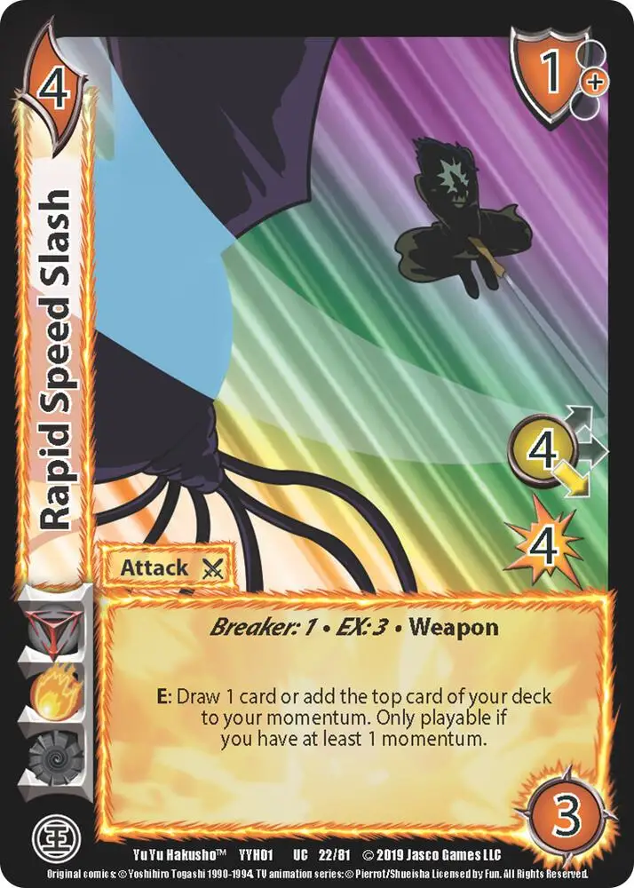 Rapid Speed Slash card front