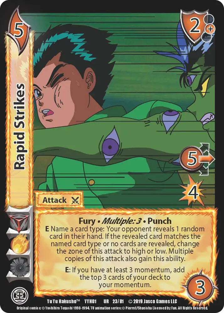 Rapid Strikes card front