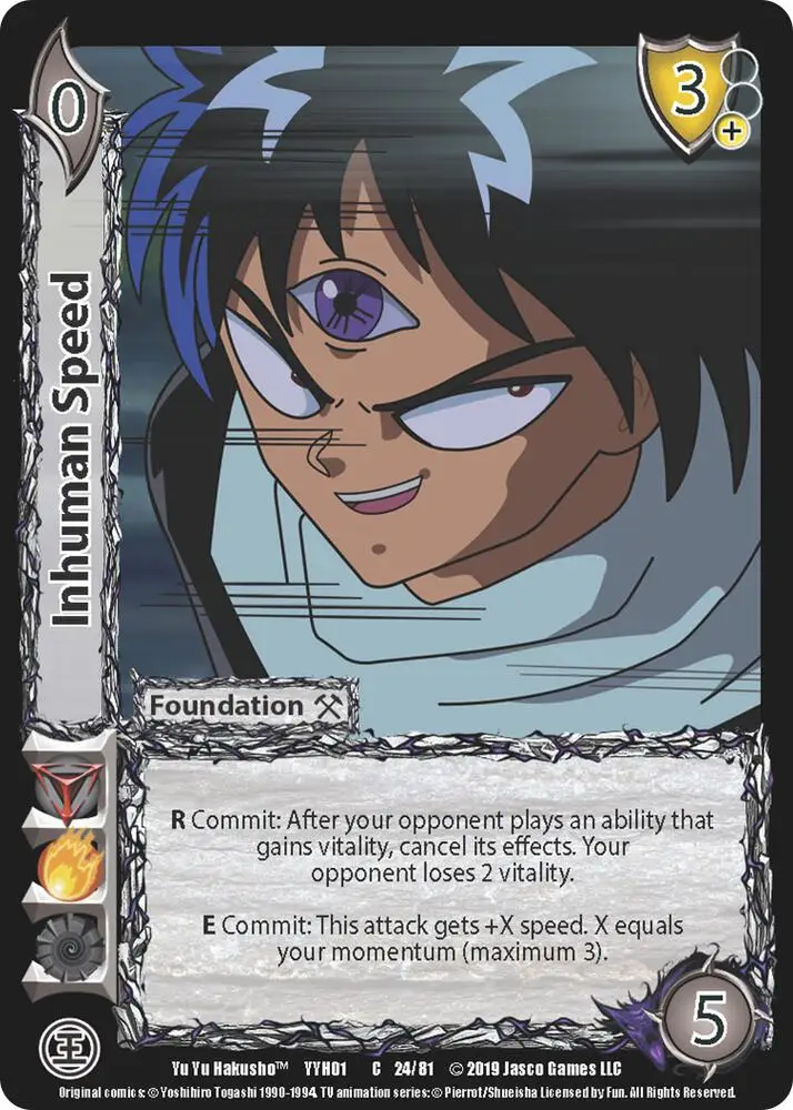 Inhuman Speed card front