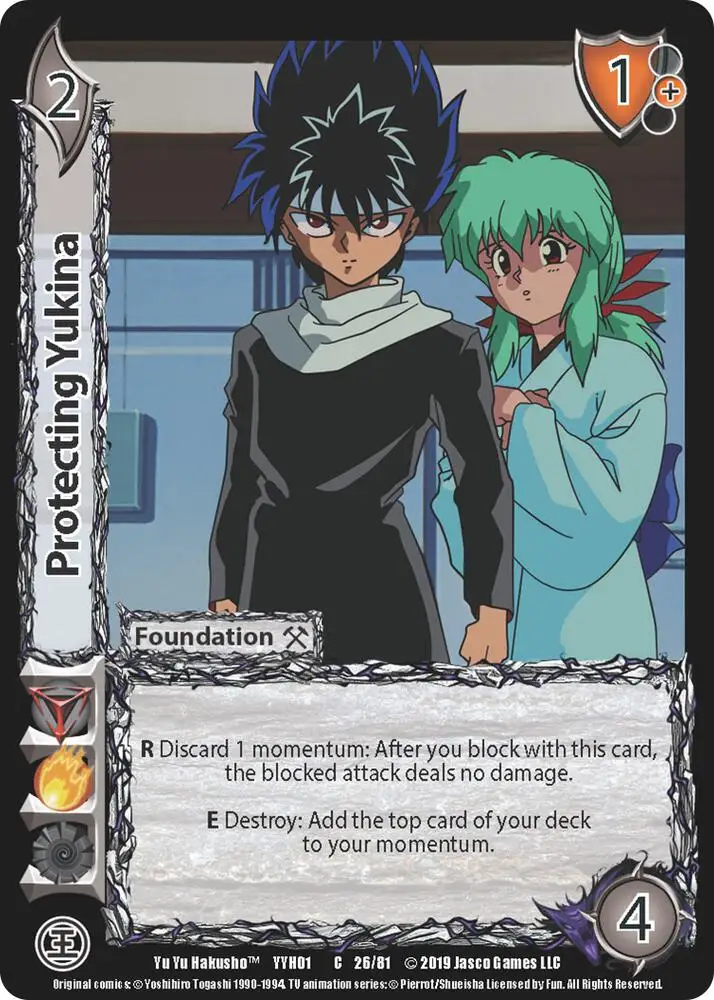 Protecting Yukina card front
