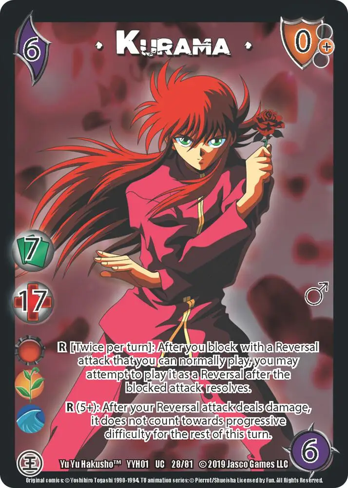 Kurama card front