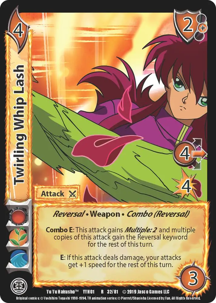 Twirling Whip Lash card front