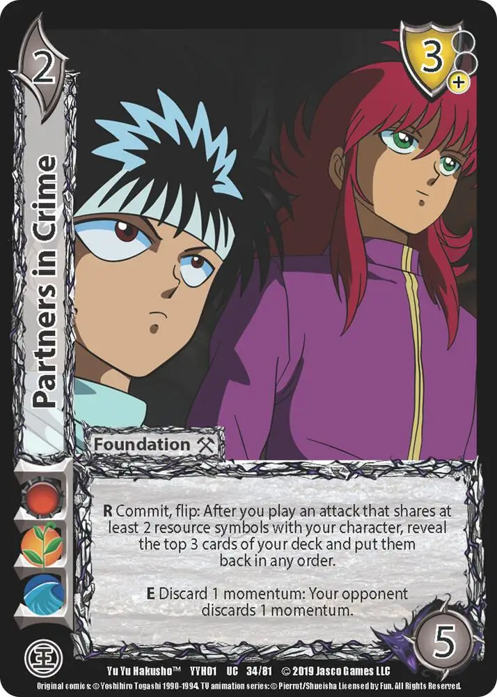 Partners in Crime card front