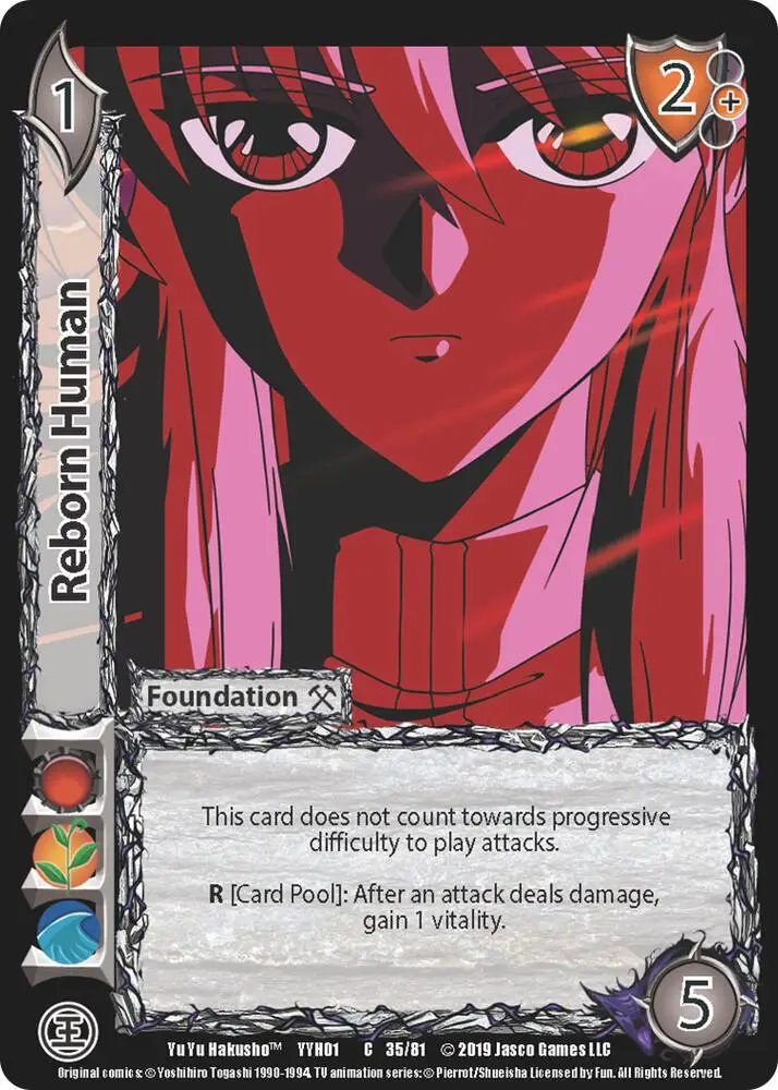 Reborn Human card front