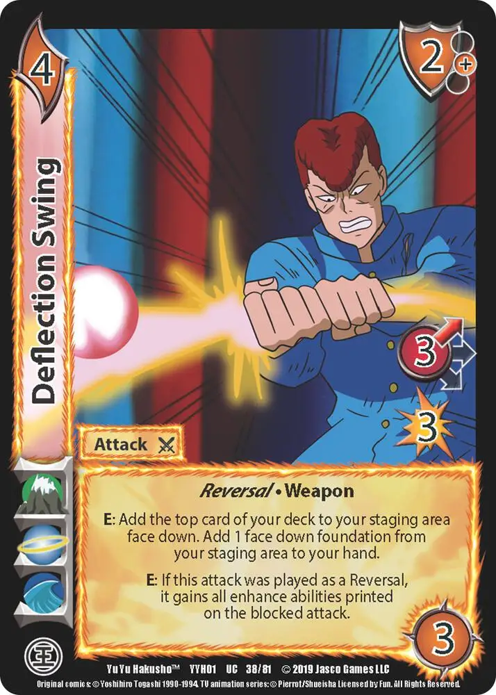 Deflection Swing card front