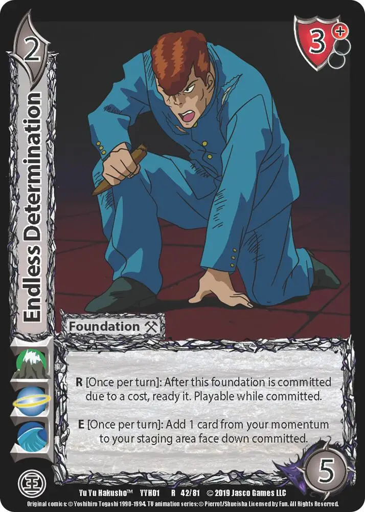 Endless Determination card front