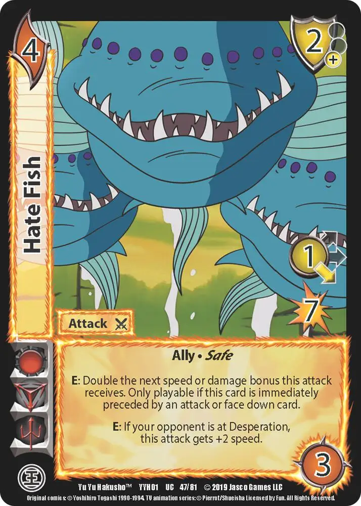 Hate Fish card front