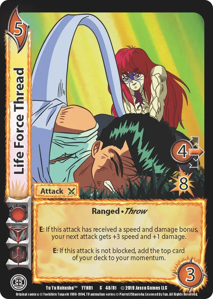 Life Force Thread card front