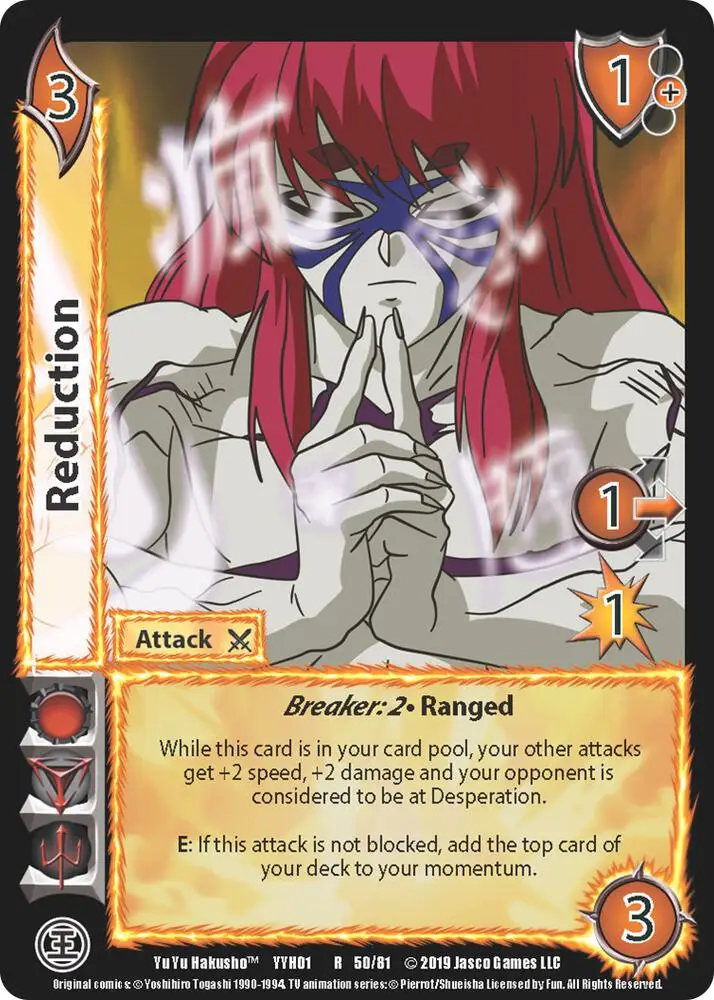 Reduction card front
