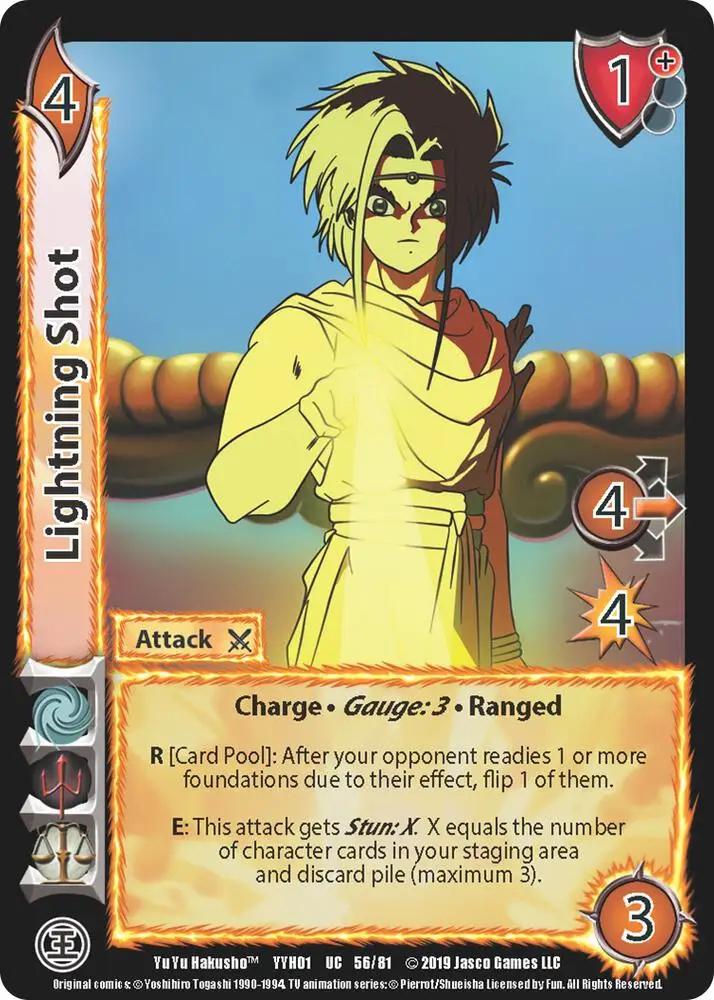Lightning Shot card front