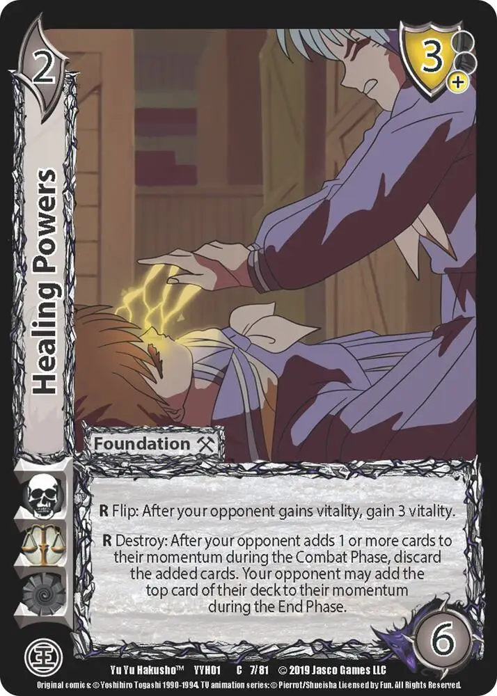 Healing Powers card front