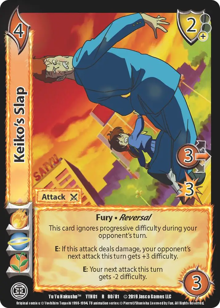 Keiko's Slap card front