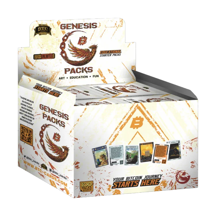 Genesis Packs & Box Toppers Bitcoin Trading Cards logo