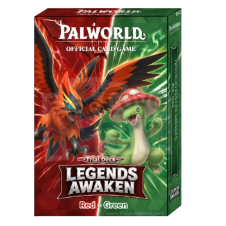 Eternal Ascent Red & Green Palworld Official Card Game logo