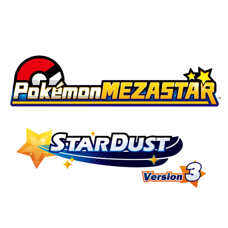 Stardust Version 3 Pokémon Mezastar logo
