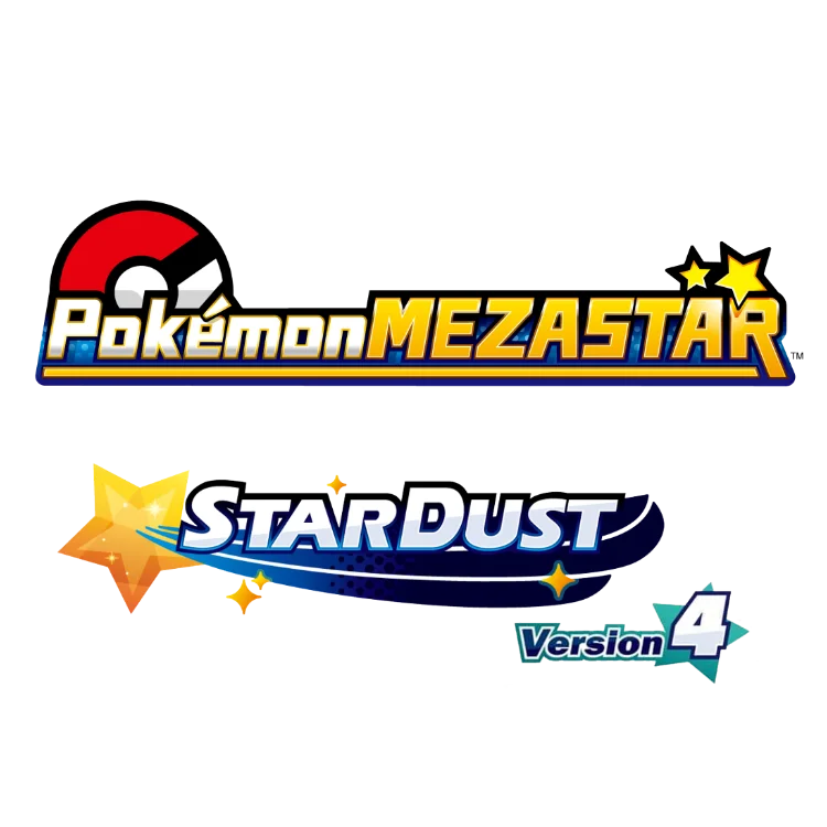 Stardust Version 4 Pokémon Mezastar logo