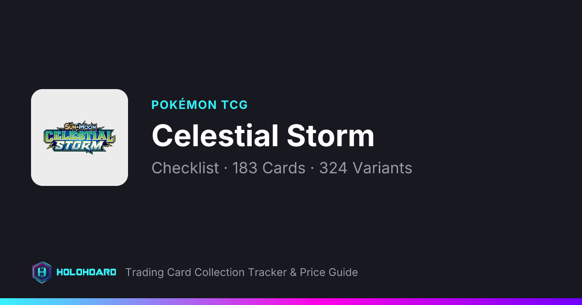 Pokémon TCG Celestial Storm Checklist | Printable Card List