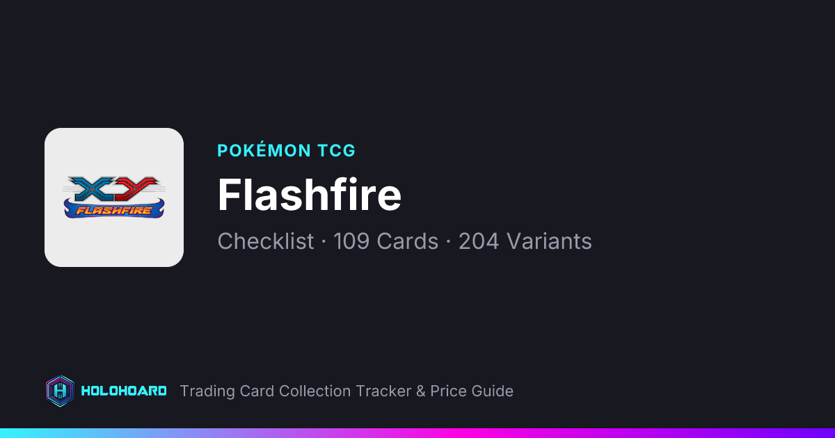 Pokémon TCG Flashfire Checklist | Printable Card List
